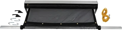 Vista 5 de Buyers Products 554250120 - Sistema de lona de aluminio para camiones de carrocería, lona de malla de 5 x 12 pies, carcasa de 64 pulgadas, fácil