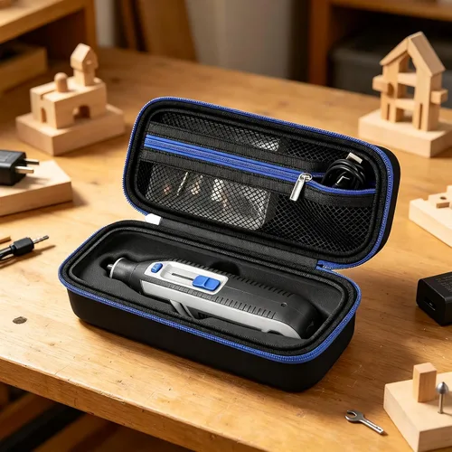 Vista 9 de Funda compatible con Dremel Lite 7760 N/10 4V Li-Ion/PawControl 7760-PET Kit de herramientas rotativas inalámbricas para perros, kit multiusos
