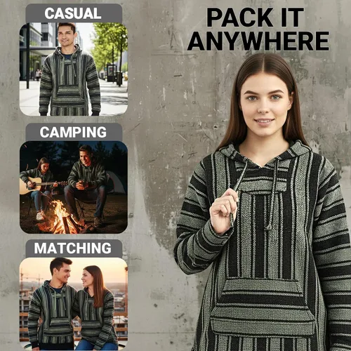 Vista 5 de Sudadera con capucha Mexicana Baja Suéter clásico con alfombra de droga Sudadera Baja para hombres y mujeres Opciones de tallas grandes y hombres