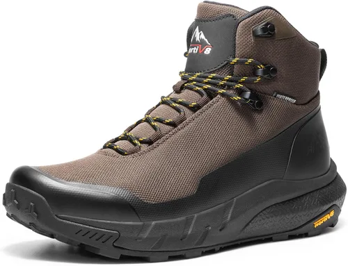 Vista 10 de NORTIV 8 Botas de senderismo ligeras y transpirables para hombre Negro
