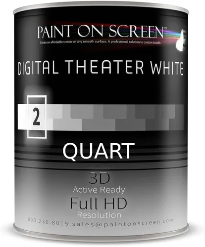 Vista 8 de Pintura para Proyector de Pantalla Paint on Screen Pintura de Pantalla de Proyector de Capa Única de Proyección Corta para Claridad Perfecta