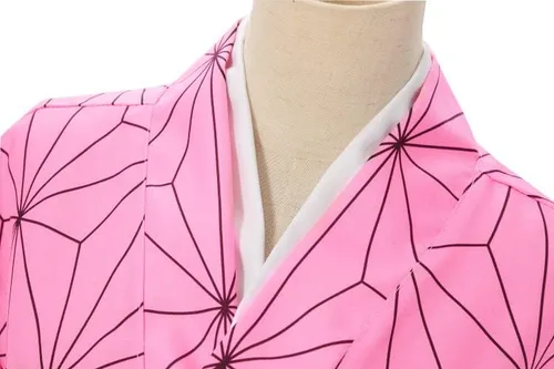 Vista 3 de Conjunto de disfraz de anime para cosplay con capa y kimono