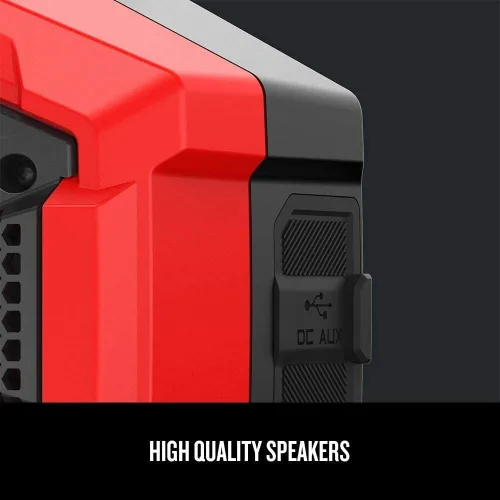 Vista 19 de CRAFTSMAN V20 Altavoz Bluetooth Portátil Inalámbrico, Solo Herramienta (CMCR001B), Rojo