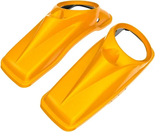 Vista 53 de Tapas para bocinas de motocicleta aptas para 2014+ Harley Touring Hard Saddle Bags - Whisky ámbar, 8 pulgadas Amber Whiskey