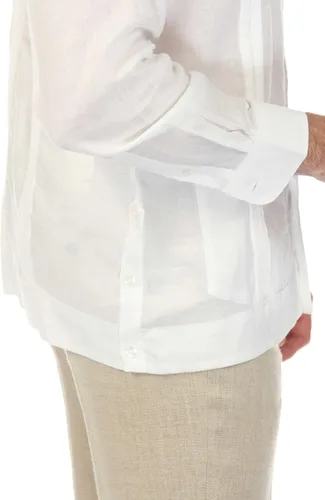 Vista 8 de Mojito - Camisa de manga larga para hombre, 100% lino irlandés