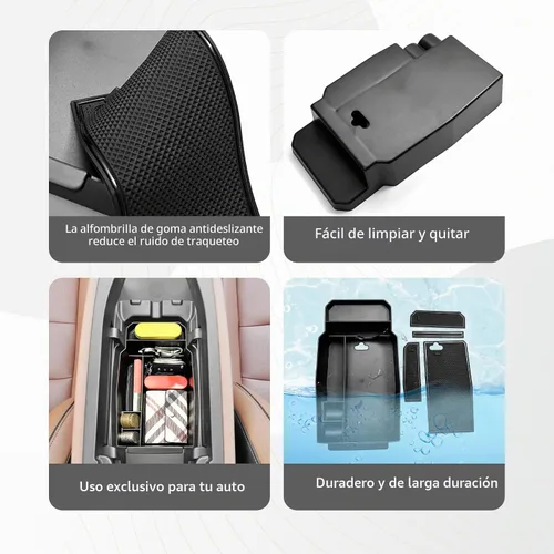 Vista 5 de CDEFG for 2023 2024 2025 2026 Mazda CX-50 Center Console Organizer Tray Negro para Cx50