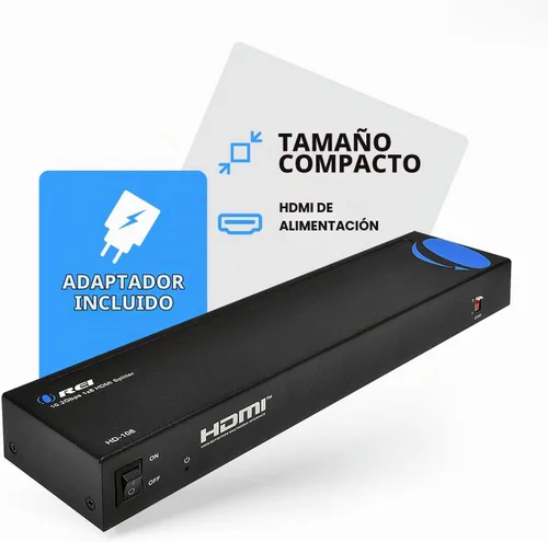 Vista 9 de Divisor de potencia con puertos HDMI para full HD V. 1.3