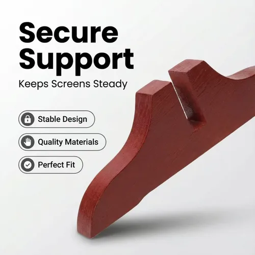Vista 3 de 4 soportes plegables para separar habitaciones, soporte de madera para divisor de habitación con tornillos, soporte plegable para pantalla