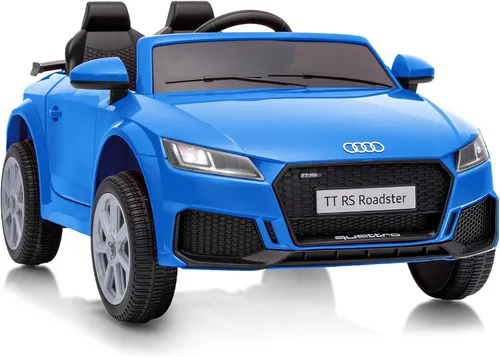 Vista 8 de Audi TTRS - Auto de paseo con licencia de 12 V para niños pequeños de 1 a 3 años con control remoto Negro