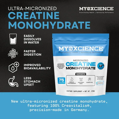 Vista 2 de MYOXCIENCE Creavitalis Micronized Creatine 75 porciones