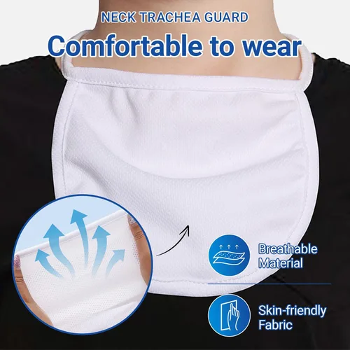 Vista 2 de EDWERD Protector de incisión de tráquea en el cuello, cubierta protectora de estoma, transpirable, para laringectomía y traqueotomía, 2