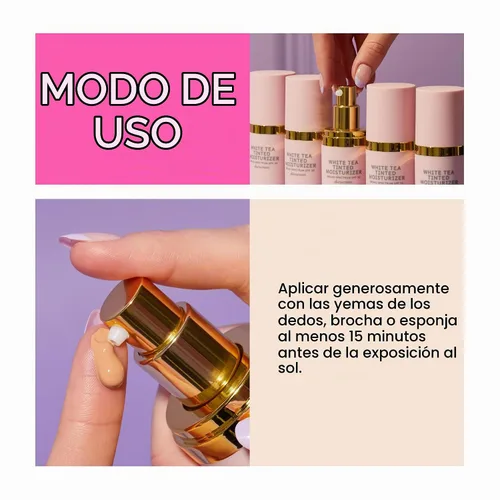 Vista 5 de WINKY LUX Crema hidratante teñida de té blanco SPF 30 - Fair, ligera 1 - Feria