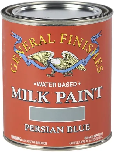 Vista 9 de General Finishes Pintura de leche a base de agua, 1 pinta, blanco antiguo