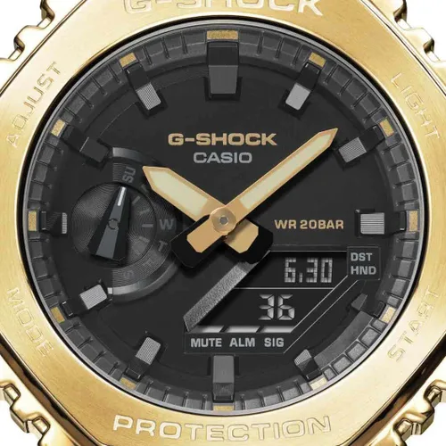 Vista 4 de Casio G-Shock Reloj de oro para hombre GM-2100G-1A9ER, Negro -, Militar