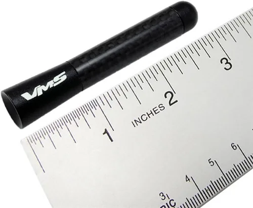 Vista 2 de Mitsubishi Lancer Evolution 8 EVO VIII - Antena corta de fibra de carbono negra de 3