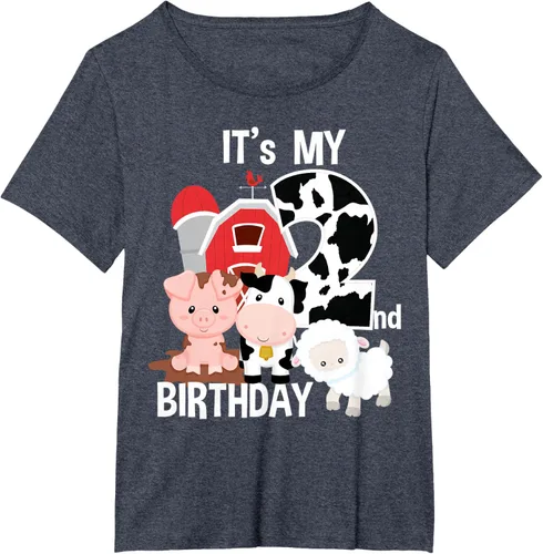 Vista 51 de Camiseta para fiesta de 2 años con texto en inglés "It's My 2nd Birthday", Negro