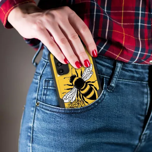 Vista 390 de Funda para Galaxy A14 5G, resistente de doble capa híbrida de policarbonato duro, goma suave, a prueba de golpes, funda protectora resistente
