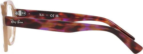 Vista 4 de Ray-Ban Women's Rx7214f Gina Low Bridge Fit Square Prescription Eyewear Frames