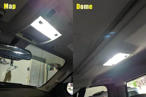 Vista 4 de Kit de 9 luces LED blancas para interiores Chevrolet Colorado/GMC Canyon 2004 2005 2006 2007 2008 2009 2010 2011 2012 paquete de iluminación LED +