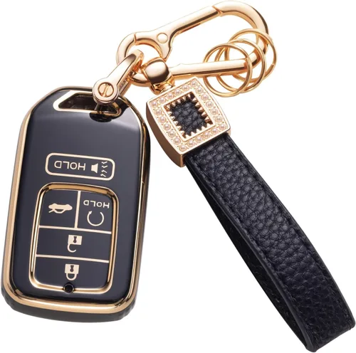 Vista 26 de Funda para llavero Benz, cordón de cuero con protección para llave inteligente, compatible con Clase A, Clase C, Clase G, Clase E y Clase S 2017-2021