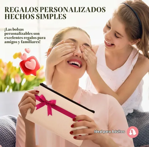 Vista 9 de Bolsa de lona en blanco con cremallera, bolsas de maquillaje a granel, bolsa multiusos de lona para lápices con cremallera resistente, bolsa
