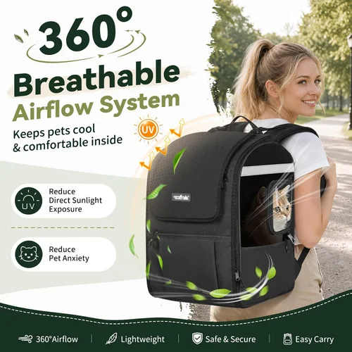 Vista 3 de Apollo walker Mochila transportadora para gatos pequeños y perros