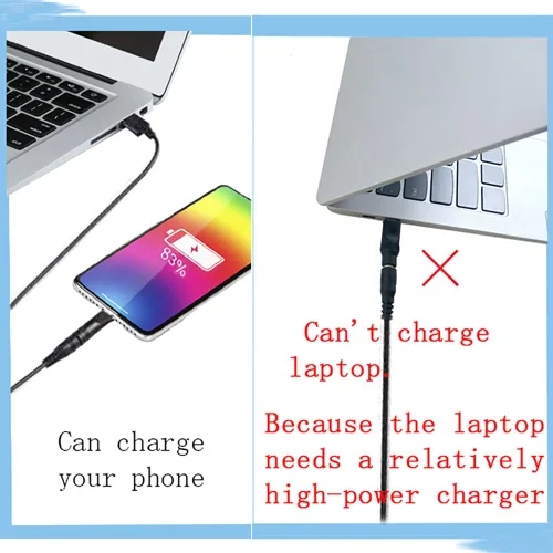 Vista 7 de LIANSUM - Cable de alimentación USB a DC 5V, cable de carga con enchufe Jack DC 5.5x2.1mm universal y 10 puntas de conector Micro USB, Type-C, Mini
