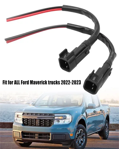 Vista 3 de Conector de alimentación de 12 V apto para Ford Maverick 2022-2023 Camión, enchufes de cama flexibles