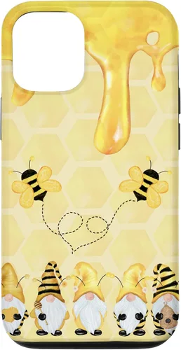 Vista 26 de Carcasa divertida para iPhone 16 con diseño de gnomos de abejorros para Halloween