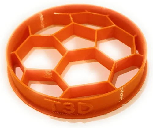 Vista 5 de T3D - Juego de 3 cortadores de galletas de fútbol, pelota, zapatos y camiseta de fútbol, adecuado para pasteles, galletas y fondant, molde