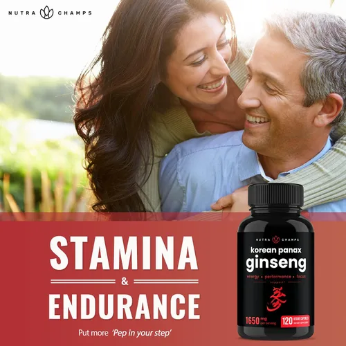Vista 7 de NutraChamps Paquete de ginseng coreano y hierba de cabra cachonda