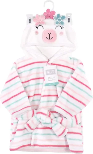 Vista 2 de Hudson Baby - Bata de baño unisex de peluche con cara de animal para bebé