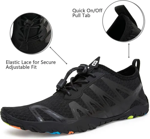 Vista 3 de WateLves - Zapatos de agua para hombres y mujeres, con sensación de estar descalzo, para natación, playa, piscina, surfear, hacer yoga o ejercicio