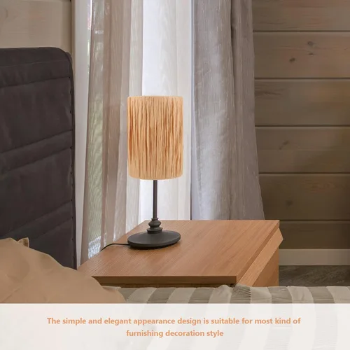 Vista 5 de Pantalla de papel para lámpara de pie para sala de estar, estudio, dormitorio, fácil de instalar