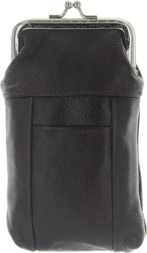 Vista 4 de Estuche para cigarrillos y encendedor de cuero en elección de color, para mujer, talla única , Rojo