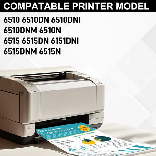 Vista 2 de Workcenter 6515 Phaser 6510 - Cartuchos de tóner de alta capacidad (paquete de 4 unidades, negro/cian/magenta/amarillo) 106R03477 106R03478