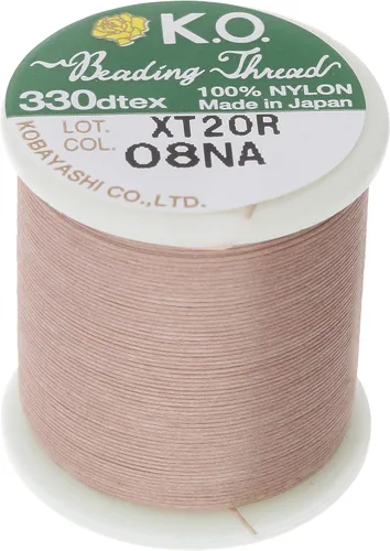 Vista 11 de KO Hilo de nailon para cuentas, color verde manzana, japonés previamente encerado 100% nailon, 330TEX, resistente a enredos, carrete de 50 m / 55
