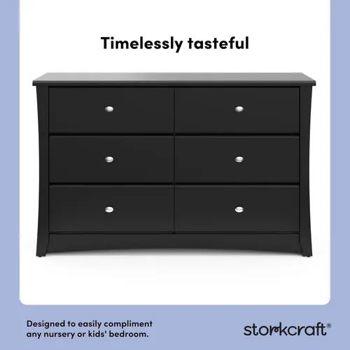 Vista 4 de Cajón de vestidor Stork Craft Crescent 6, Negro