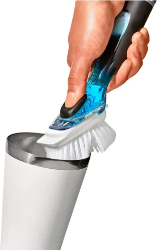 Vista 5 de OXO Good Grips - Cepillo dispensador de jabón con asa, cepillo para jabón