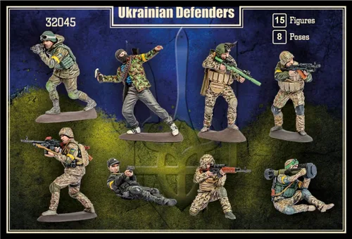 Vista 2 de Figuras de Marte 32045-1/32 - Defensores ucranianos 15 figuras