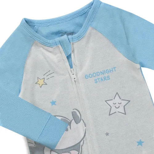 Vista 6 de Disney Paquete de 2 mamelucos con cremallera para bebé, Mickey y Minnie Mouse, Rey León, Dálmatas, pijamas para niñas recién nacidas y niños