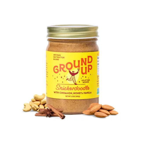 Vista 12 de GROUND UP PDX Mantequilla de nuez Almendra Oregon Avellana, 12 OZ