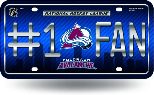 Vista 20 de NHL #1 - Placa de matrícula metálica para ventilador