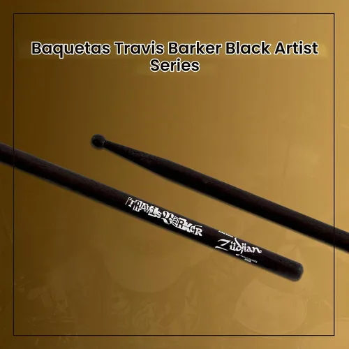 Vista 2 de Baquetas Zildjian ZASTBLK Travis Barker Black Artist Series