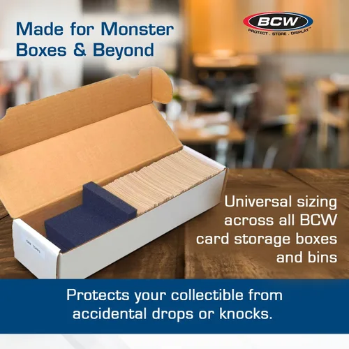 Vista 5 de BCW Monster Pads - Paquete de 20 separadores de tarjetas de espuma para cajas de almacenamiento de tarjetas coleccionables Insertos de espuma sin