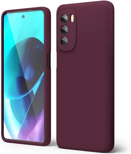 Vista 48 de oakxco para Motorola Moto G Stylus 5g 2021 Funda de teléfono de silicona líquida, delgada y suave, de goma de caucho, TPU, cubierta simple y lisa