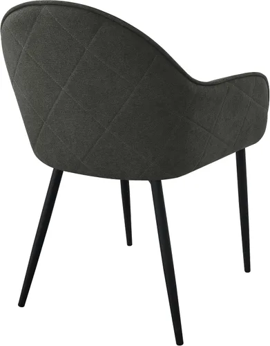 Vista 9 de Coaster Home Furnishings - Emma - Juego de 2 sillones de tela - Patrón de diamantes, asiento tapizado, brazos inclinados - Modernas - Comedor