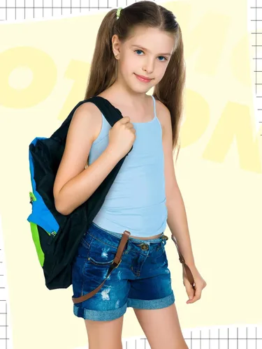 Vista 2 de Geyoga Camisola sin mangas con espalda cruzada para niña, paquete de 6