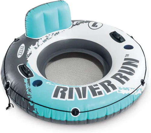 Vista 3 de Intex River Run - Tubos de agua flotantes inflables individuales para lago, paquete de 3, multicolor