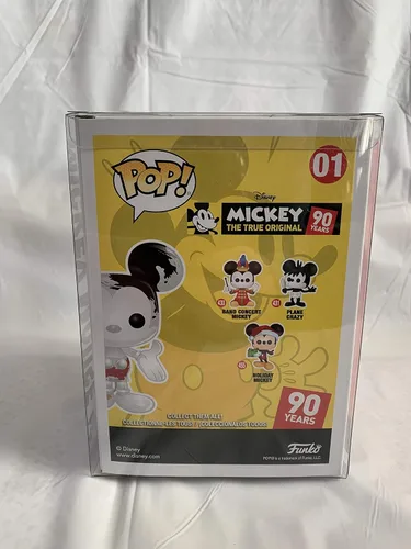 Vista 3 de Pop Disney: Figura coleccionable de Mickey Mouse 90 aniversario, color blanco
